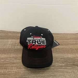 True Religion Mütze Unisex schwarz Strapback verstellbar Freizeitkappe - Bild 1 von 7
