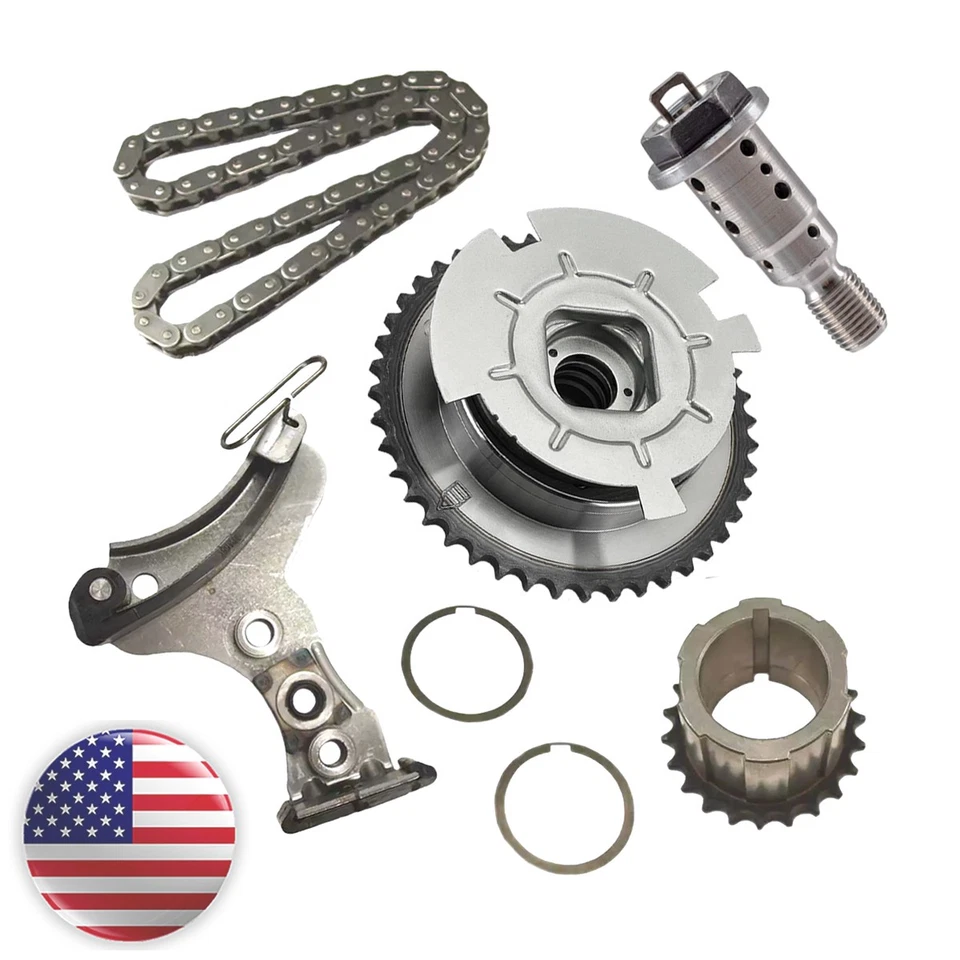 Timing Chain Kit Camshaft VVT Valve For Cadillac GMC Escalade Sierra Yukon 6.0L - Image 1 of 4
