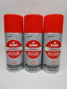 Lot of 3 Kiwi Protect-All 4.25oz Spray Waterproofer Shoes Fabric Weather Shield - Picture 1 of 4