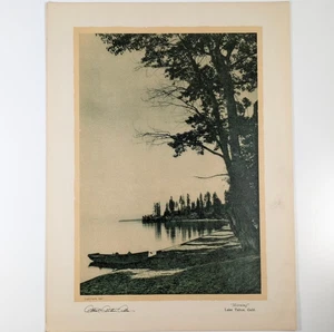 1922 Morning Lake Tahoe Photo Print Albert Arthur Allen Vintage California Shore - Picture 1 of 6