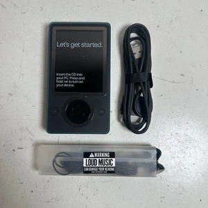Microsoft Zune 30 GB 1089 Negro 3" Pantalla LCD Color MP3 Reproductor de Medios Digitales - Imagen 1 de 11
