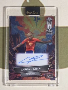 2024 Wild Card Comix Black Label Lamine Yamal True 1 Of 1 Color Match Autograph  - Picture 1 of 5