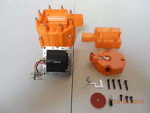 Tapa de distribuidor NARANJA HEI, cubierta de bobina y kit de rotor y bobina de 65.000 voltios GM-CHEVY - Imagen 1 de 1
