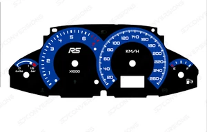 Ford Focus RS Mk1 KM/H Plain Dial Cards Gauges - Picture 1 of 1