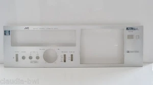 PLAQUE AVANT FACADE ALUMINIUM BROSSEE ORIGINE LECTEUR CASSETTE *JVC KD-A11E* k7 - Picture 1 of 2