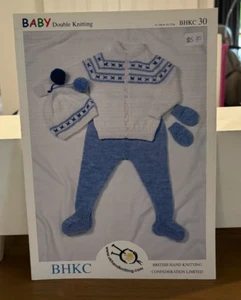 BHKC DOUBLE KNITTING/8PLY JACKET, LEGGINGS, HATS+MITTS 0 - 2 YEARS SIZING B/NEW - Picture 1 of 1