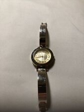 Nine West Gold Tone Ladies Watch Gold Tone Band Working New Battery