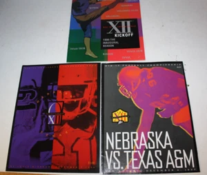 3 Nebraska Football Programs BIG 12 Championships and Inaugural Media Guide - Picture 1 of 3