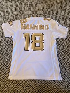 Denver Broncos NFL Peyton Manning #18 Jersey Med Nike Gold