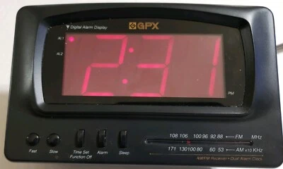 GPX Model D517 Am/Fm Alarm Clock Radio With Dual Alarms  - Image 1 of 4