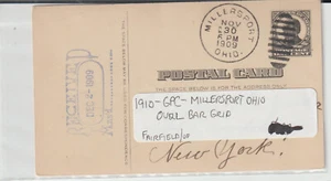 Millersport O 1910 GPC Oval bar grid (Fairfield Co) (A96) - Picture 1 of 1