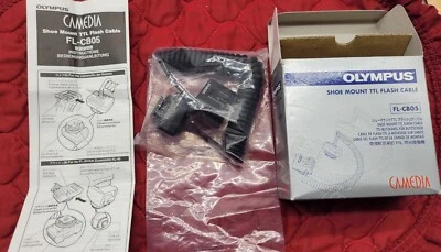 New Olympus CAMEDIA Shoe Mount TTL Flash Cable  FL-CB05(E) E Series Hot Shoe  - Image 1 of 4