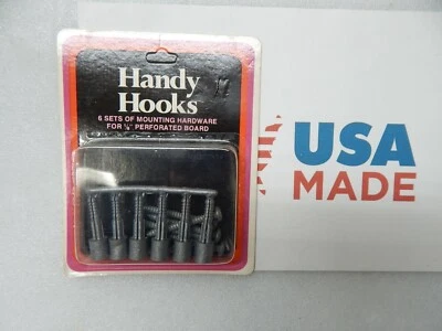  12 sets Pegboard Mounting Hardware 1/8" with wall anchor spacer and screws  - Image 1 of 3