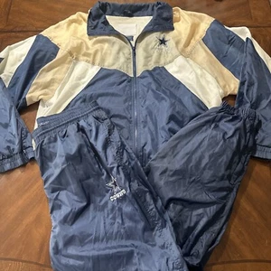 Vintage Dallas Cowboys Track Suit Jacket And Pants Size XL - Picture 1 of 10