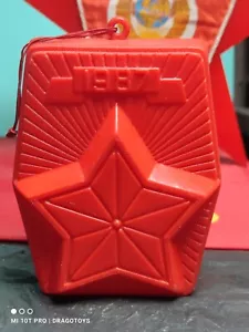 PORTA CARAMELLE VINTAGE STELLA ROSSA URSS MOSCA 1987 'BUON ANNO NUOVO' SOVIETICO CCCP USSR - Foto 1 di 24