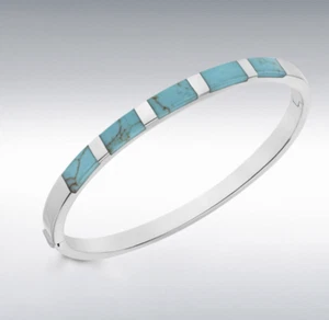 Plata de Ley Mujer Turquesa Pulsera - Imagen 1 de 1