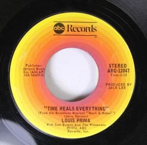 Pop 45 Louis Prima - Time Heals Everything / When Mabel Comes In The Room On Abc - Picture 1 of 2
