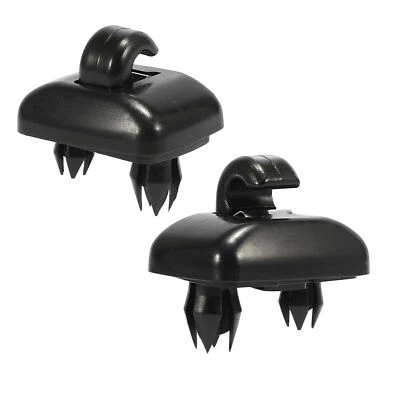 Sun Visor Clip Hook Bracket Fit Audi A3 A4 A5 A7 B6 B7 B8 Q3 Q5 S4 S5 TT Black - Image 1 of 4