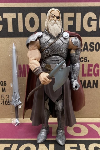 KING THOR BAF COMPLETE Marvel Legends Odin Allfather Series Build a Figure Cover