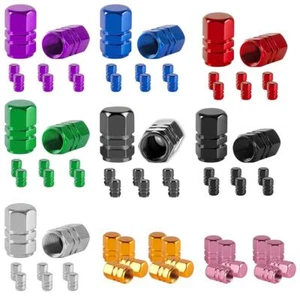8pcs Aluminum Car Tire Valve Cap Universal Tyre Valve S.tem Covera3d8 - Picture 1 of 29
