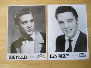 (2) Elvis Presley Sun Records black and white Publicity Photos, Reproductions - Picture 1 of 4