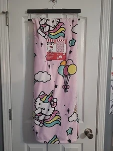 Sanrio Hello Kitty 50x70 Pink Unicorn Ballons Rainbows Clouds Throw Blanket New - Picture 1 of 7