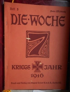 Die Woche Kriegsjahr 1916 Heft 3 (Combres, Üsküb, Montenegro) - Bild 1 von 24