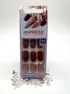 KISS imPRESS PRESS-ON MANICURE 30 Nails selbstklebend Fingernägel FORBIDDEN 💗 - Bild 1 von 2