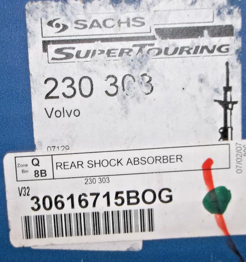 Sachs 230303 - Amortiguador trasero - Volvo S40/V40, 00 Foto 1 de 1