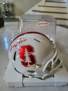Tony Hill Autographed/Signed Mini Helmet Beckett Sticker Stanford A - Picture 1 of 7