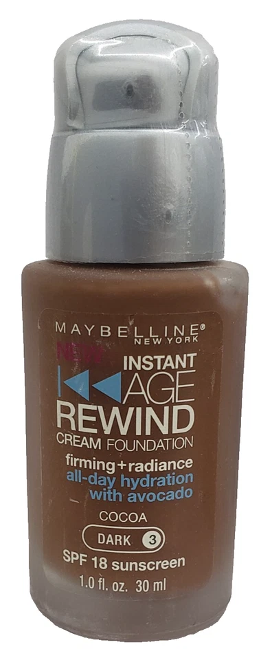 NEW MAYBELLINE Instant Age Rewind Cream FOUNDATION- COCOA DARK 3 - Image 1 of 1