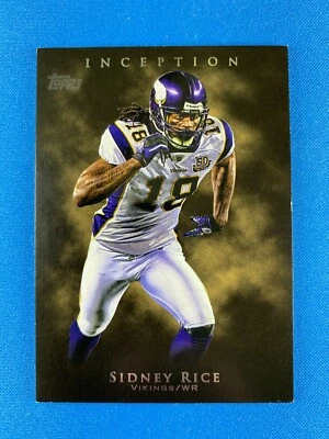 2011 Topps Inception Football Sidney Rice #14 Minnesota Vikings NFL - Image 1 of 2