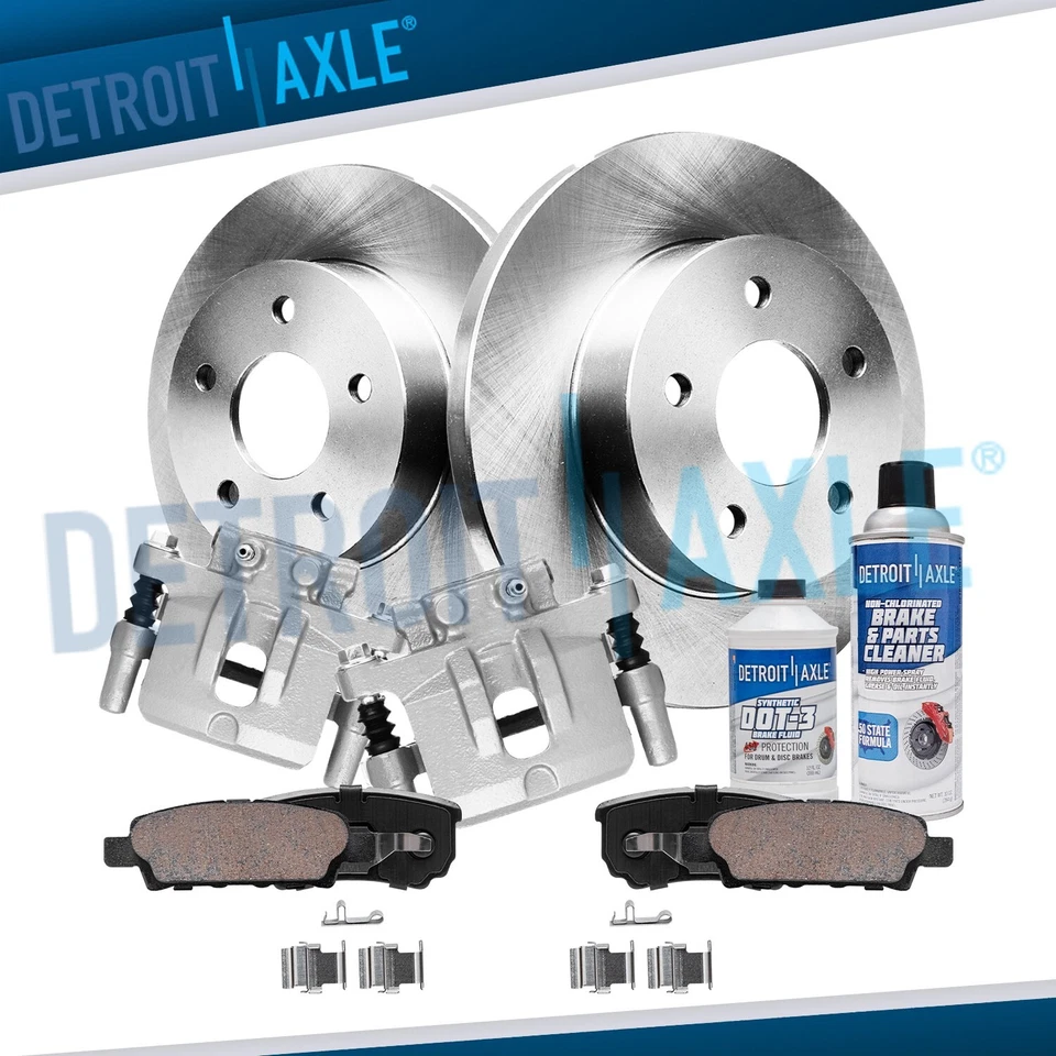 Rear Rotors Brake Pads Calipers Bracket for Patriot Compass Avenger Sebring 200 - Image 1 of 4