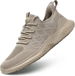 Mens Running Shoes Slip-on Walking Tennis Sneakers Lightweight Breathable Casual - Picture 1 of 13