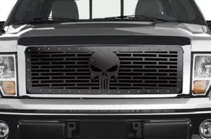 Custom Aftermarket Steel Grille Kit for 2009-2014 Ford F-150 SKULL Made in USA - Picture 1 of 3