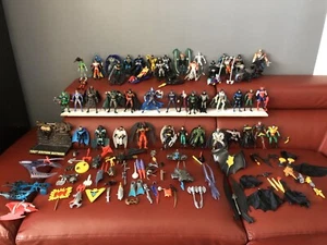 Vintage DC Batman & Robin Huge Action Figure Vehicles And Weapons 45 Lot - Picture 1 of 12