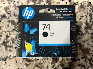 HP Genuine 74 OEM Black Genuine Ink Cartridge CB335WN 4/25 - Picture 1 of 4