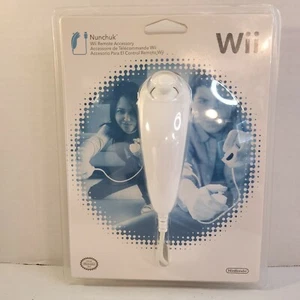 Nintendo Wii ANWGNW Wired Nunchuk Controller - White New Factory Sealed  - Picture 1 of 7