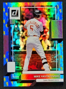 Mike Yastrzemski 2022 Donruss Voltage Foil Lightning 03/25 #103 GIANTS