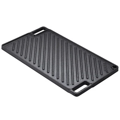 VEVOR Piastra in Ghisa per Cottura Antiaderente per BBQ Griglia 425x246x16 mm - Immagine 1 di 4