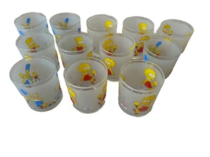 12x Die Simpsons Gläser I 2000er I Vintage I Milchglas I gut erhalten✅ - Bild 1 von 6