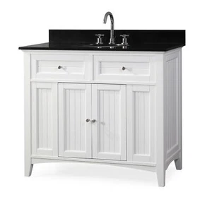 42 inch Black Granite Top Triadsville Bathroom Sink Vanity - Model # CF47532GT - Picture 1 of 7
