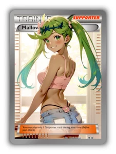 Mallow Trading Card - Sexy Adult Anime Waifu Custom Made Trainer | PARODY - Bild 1 von 3