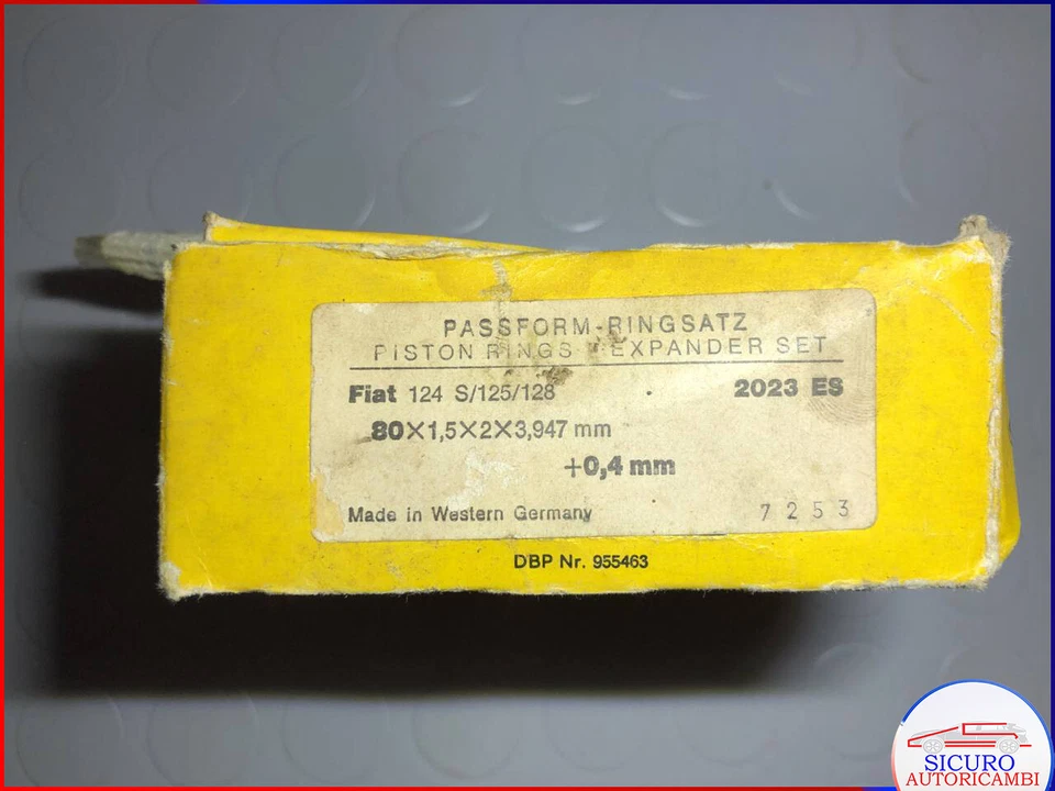 SERIE SEGMENTI GOETZE PASSFORM FIAT 128 124 125 2023ES Lancia Beta DIAM 80 + 4 - Immagine 1 di 1