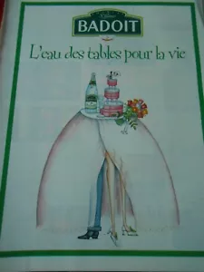 Publicitté Advertising 1998 Badoit l'eau des tables pour la vie - Foto 1 di 1