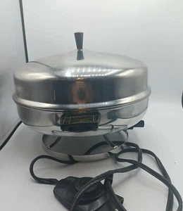 Vintage 12" Farberware Electric Fry Pan Buffet Server #335-A Dome Lid Tested - Picture 1 of 6