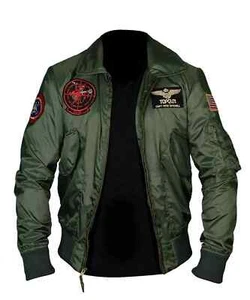 Tom Cruise Top Gun Maverick Flight Bomber Jacket Jet Pilot Jacket - Bild 1 von 6