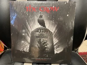 LIMITED EDITION THE CROW SOUNDTRACK GRAEME REVELL BLACK GREY WHITE MARBLE VINYL - Picture 1 of 5