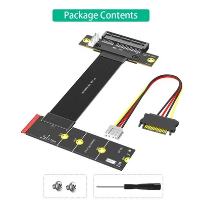 M.2 Key M 4.0 to PCI-e 4.0 4X Nvme 4.0 to PCI-e PCI-Express 4X Extension Cable - Image 1 of 4