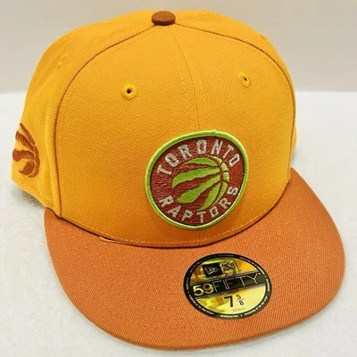 Boné ajustável New Era Toronto Raptors Gold Rust 2 tons 59FIFTY 7 5/8 NBA - Imagem 1 de 4